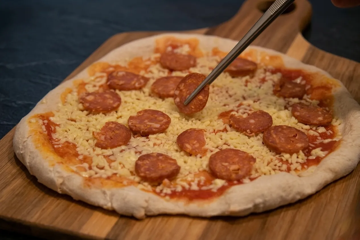 Pizza Pepperoni artesanal horno barro - Domus Pizzería Requinoa delivery